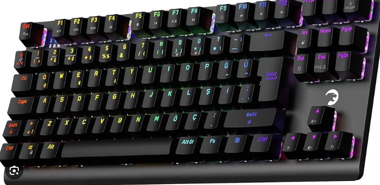 GAMEPOWER EVA7 60M MEKANİK KABLOLU BLUETOOTH GAMİNG OYUNCU KLAVYESİ 