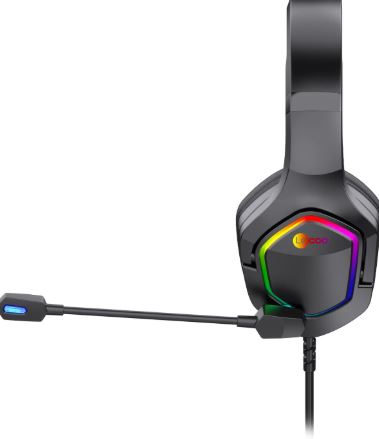 LENOVO LECOO HT403RGB USB 3,5MM JACK BLACK MİKROFONLU OYUNCU KULAKLIK