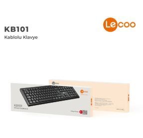 LENOVO LECOO KB101 SİYAH KABLOLU KLAVYE