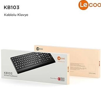 LENOVO LECOO KB103 SİYAH KABLOLU KLAVYE