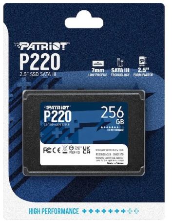 PATRİOT P220 256GB 550/490MB 2.5 SATA3 SSD DİSK