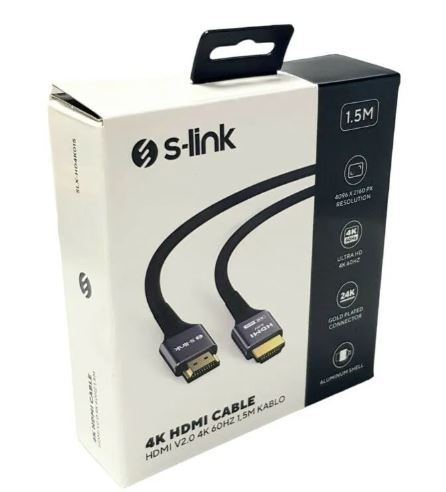 S-LİNK SLX HD4K015 4K HDMI CABLE 1,5M KABLO