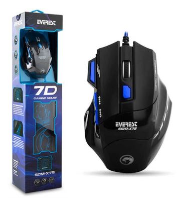 EVEREST SGM-X7B GAMİNG MOUSE AND MOUSE PAD BLUE